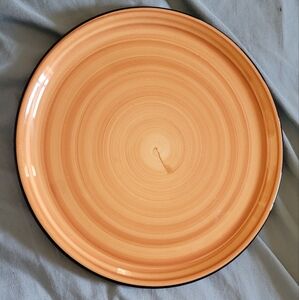 Orange Ceramic Plate, Italian